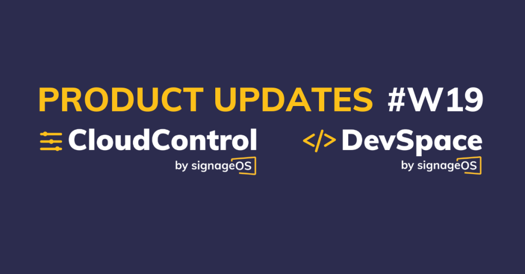 PRODUCT UPDATE #W19