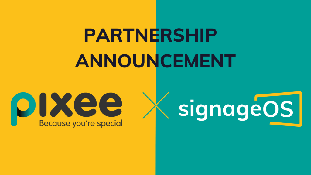 signageOS Partners with Pixee to Provide Dynamic Digital Signage&nbsp;Solutions