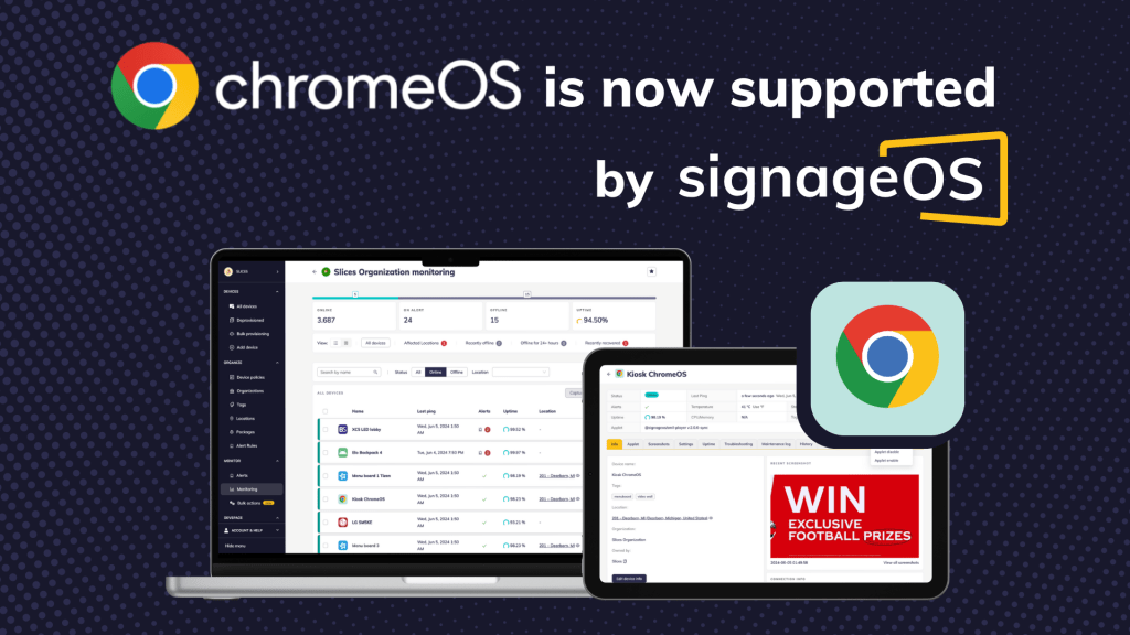 signageOS Expands Compatibility with Full Support for Google&nbsp;ChromeOS